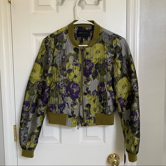 BCBGMAXAZRIA Multi-Floral Jacket, x-small - Picture 3 of 6